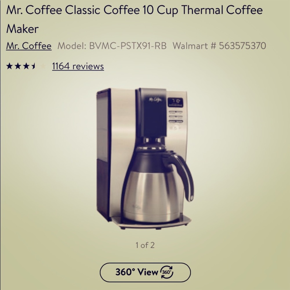 Mr. Coffee coffee maker